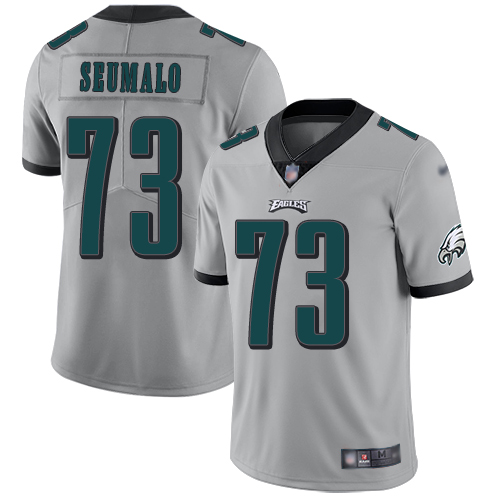 Men Philadelphia Eagles #73 Isaac Seumalo Limited Silver Inverted Legend NFL Jersey Football->philadelphia eagles->NFL Jersey